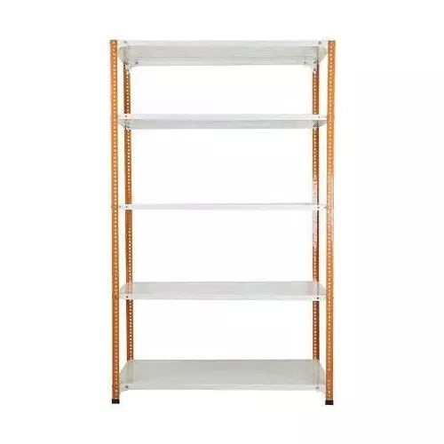 spacious-luggage-rack-orange-and-white-5-shelves-18x36x71-inch-size