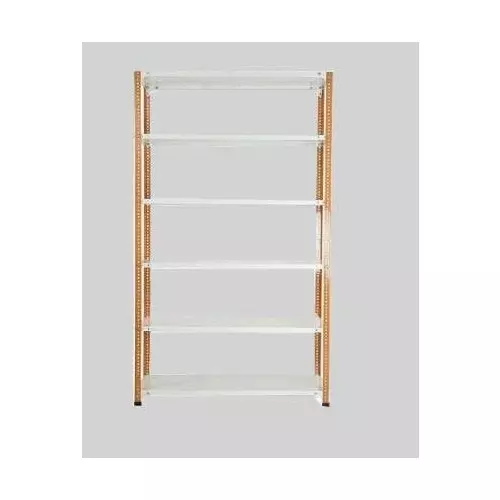 spacious-luggage-rack-iron-orange-and-ivory-6-shelves-15x36x86-inch-size