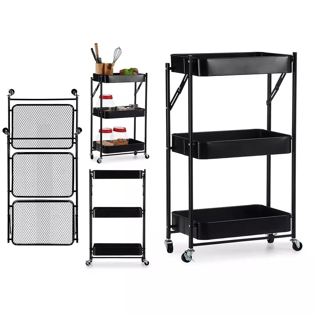 bigapple-multipurpose-foldable-rack-trolley-iron-3-tier-77x46x30-cm-overall-size-black-with-4-rubber-wheels