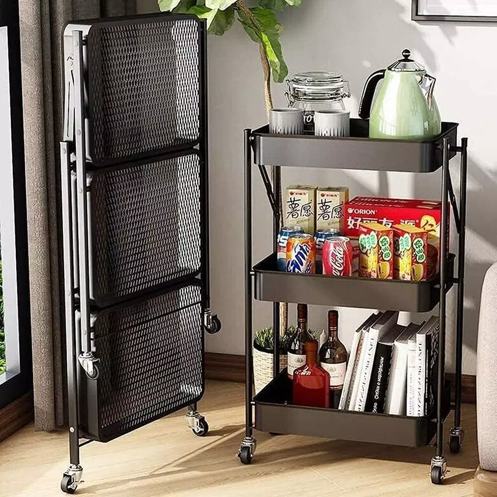 bigapple-multipurpose-foldable-rack-trolley-iron-3-tier-77x46x30-cm-overall-size-black-with-4-rubber-wheels