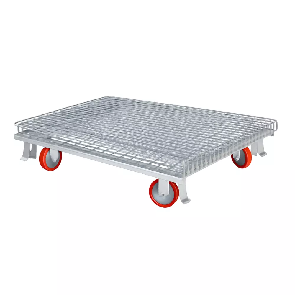 Rimsha Heavy-Duty Wire Mesh Storage Cage 1000x800x840 mm Pre Standing Zinc Plating (On all Side) for Industrial Use