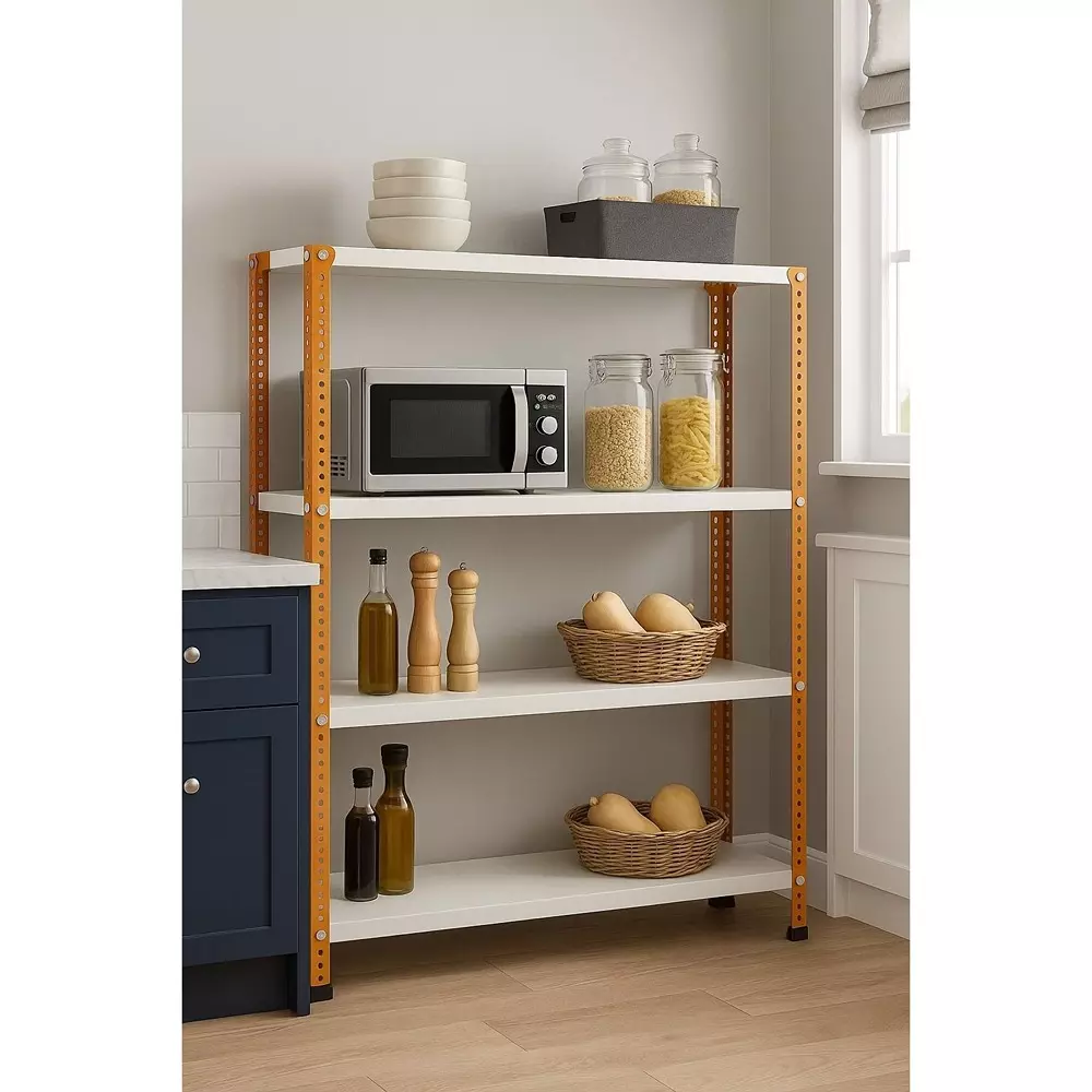 spacious-metal-kitchen-cabinet-orange-and-ivory-4-shelves-18x36x73-inch
