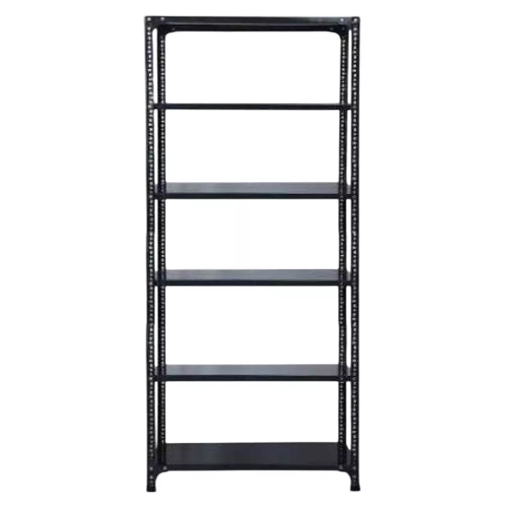 Spacious Metal Kitchen Cabinet Black 6 Shelves 24X36X59 inch Size