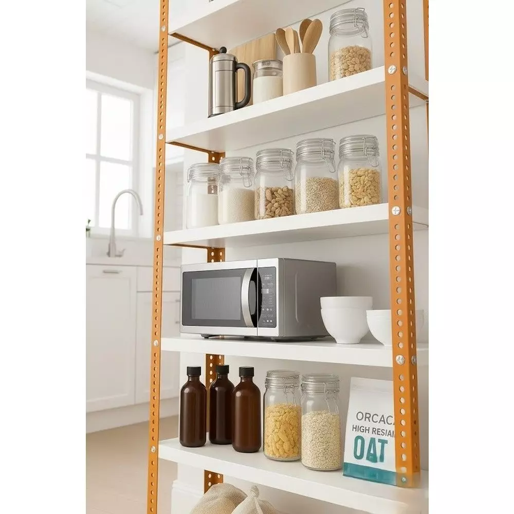 spacious-metal-kitchen-cabinet-orange-and-ivory-6-shelves-15x36x58-inch