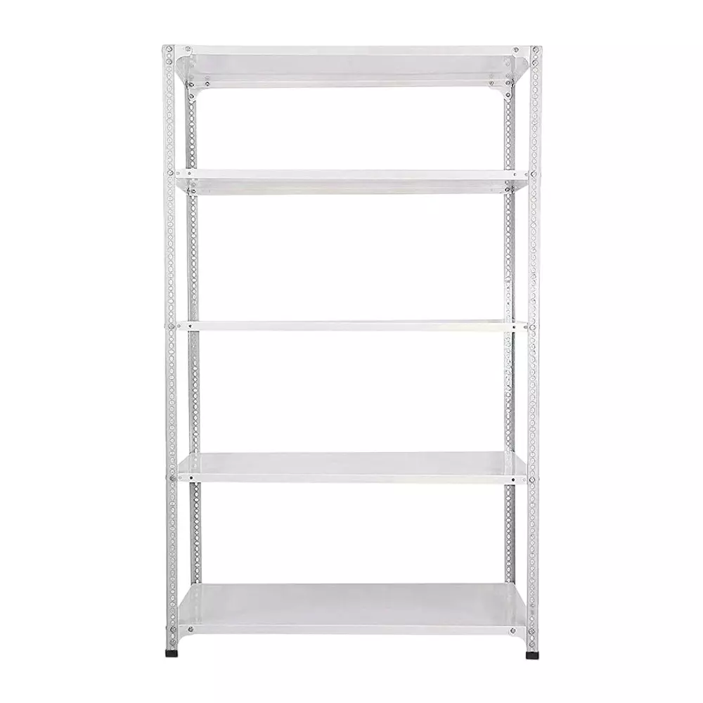 Spacious Metal Kitchen Cabinet White 5 Shelves 12X36X71 inch Size