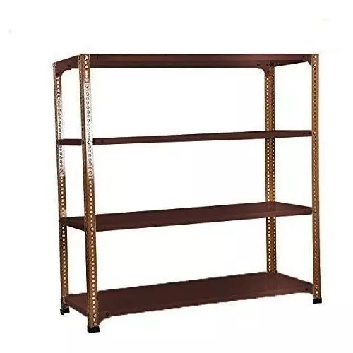 Spacious Metal Kitchen Cabinet Dark Chocolate 4 Shelves 12x36x49 inch Size