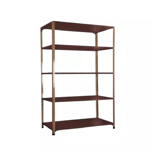 Spacious Luggage Rack Iron Dark Chocolate 5 Shelves 12x36x61 inch Size