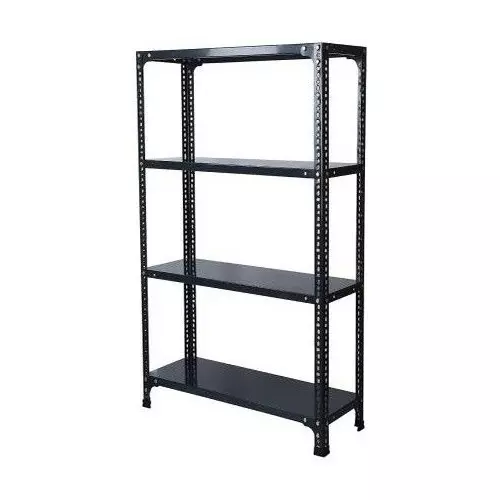 Spacious Luggage Rack Iron Grey Color 4 Shelves 15x33x78 inch Size