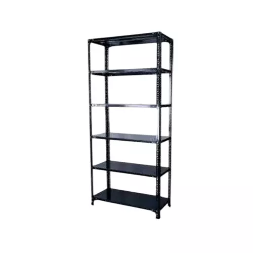Spacious Luggage Rack Iron Grey Color 6 Shelves 18x36x73 inch Size
