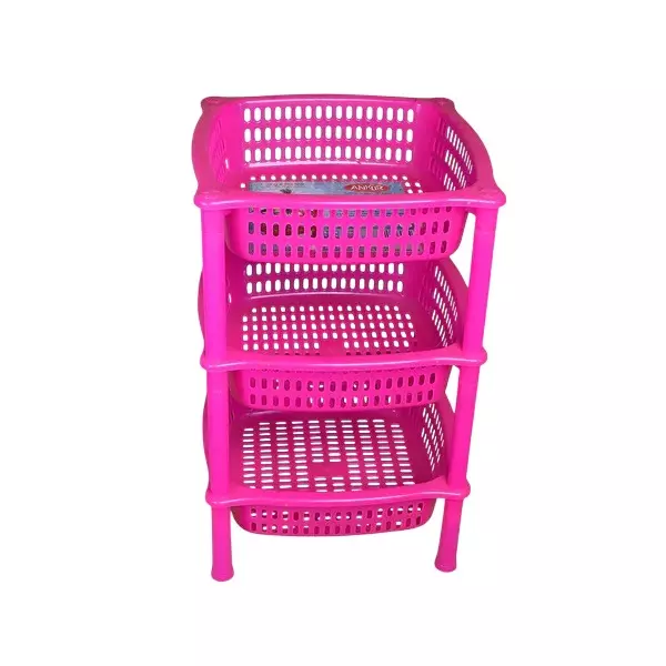 Ankur Handy Rack Made of Virgin Plastic, Assorted Color and Rectangular Shape for Home & Hotels