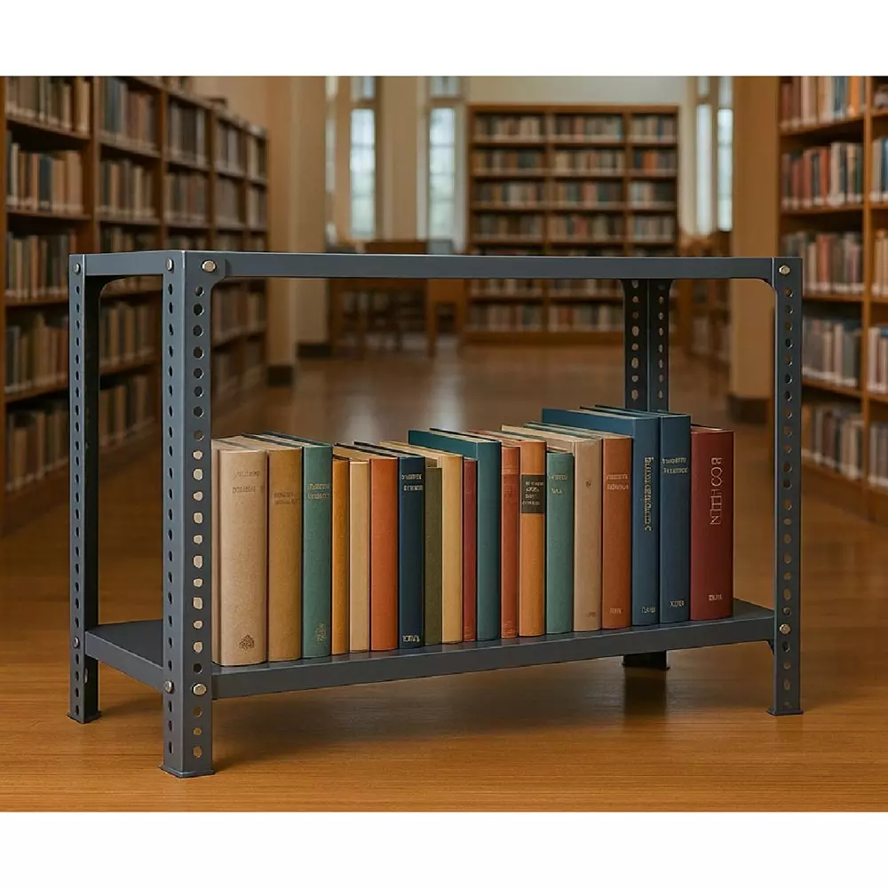 spacious-shopsy-book-shelf-storage-rack-metal-grey-2-shelves-12x35x25-inch-shopb123624shv2