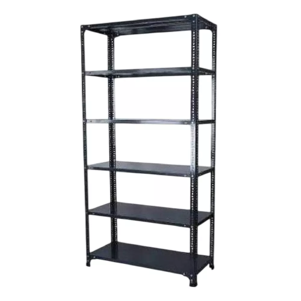 Spacious Metal Kitchen Cabinet Black 6 Shelves 24X36X47 inch Size