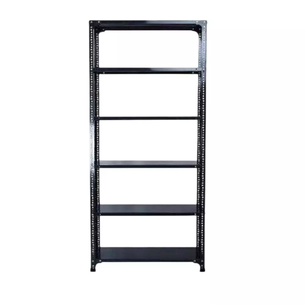 Spacious Metal Kitchen Cabinet Black 6 Shelves 12x36x78 inch Size