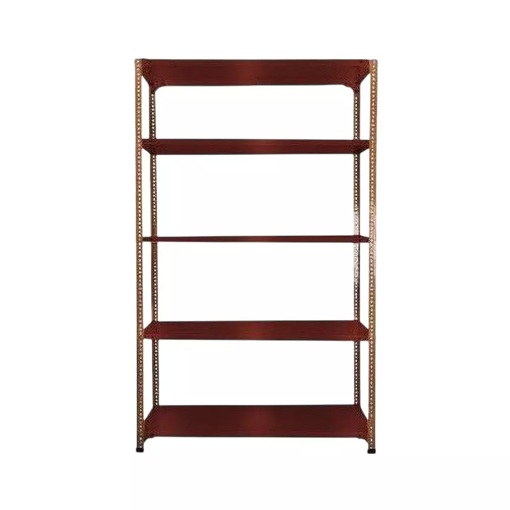 spacious-metal-kitchen-cabinet-dark-chocolate-5-shelves-15x36x77-inch