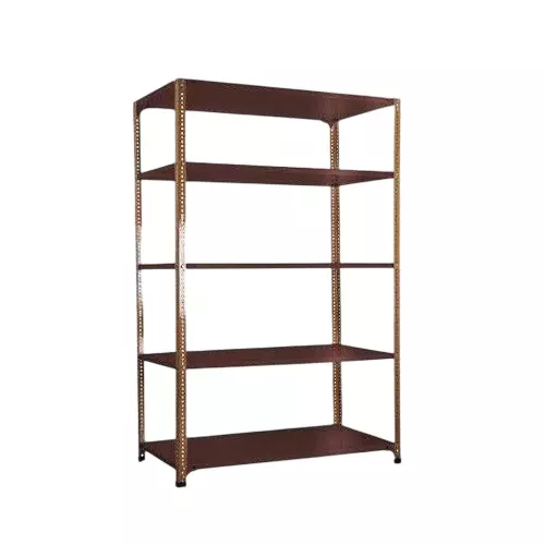 Spacious Luggage Rack Iron Dark Chocolate 5 Shelves 18x36x61 inch Size