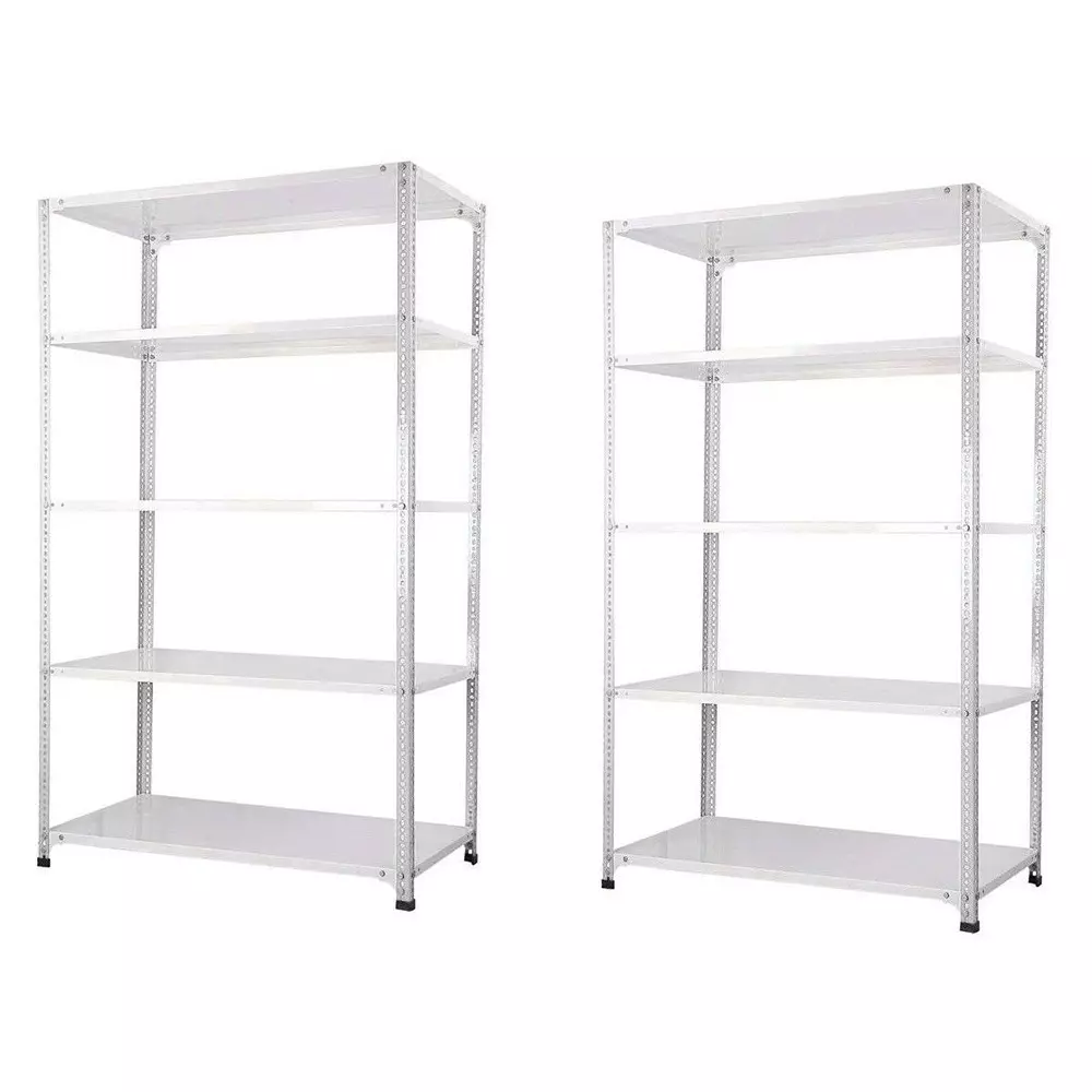 Buy Spacious Luggage Rack White Color 5 Shelves 12x24x60 inch Size ...