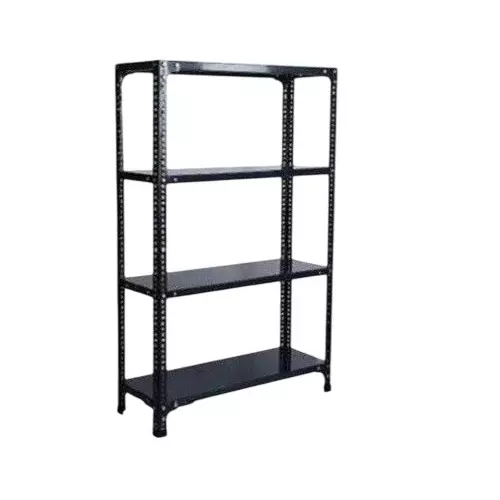 Spacious Luggage Rack Iron Grey Color 4 Shelves 12x36x72 inch Size