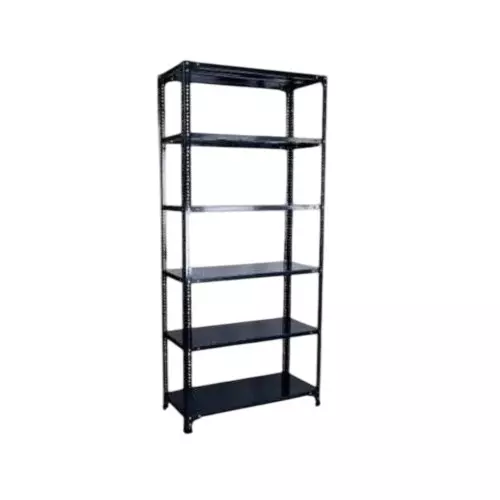 Spacious Luggage Rack Iron Grey Color 6 Shelves 15x36x61 inch Size