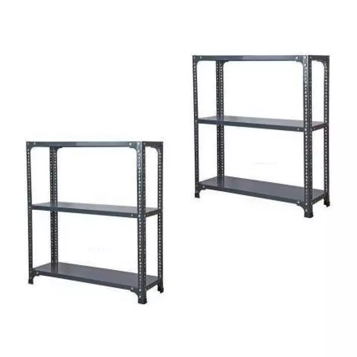 Buy Spacious Luggage Rack Iron Grey Color 3 Shelves 9x33x59 inch Size ...