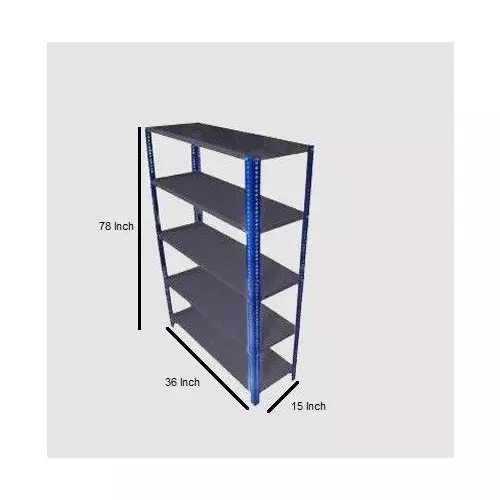spacious-luggage-rack-iron-blue-and-grey-5-shelves-15x36x78-inch-size