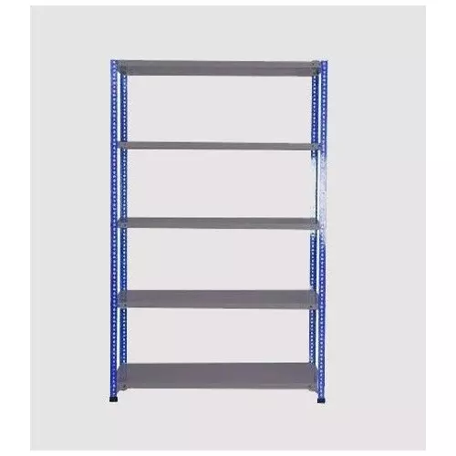 spacious-luggage-rack-iron-blue-and-grey-5-shelves-15x36x78-inch-size