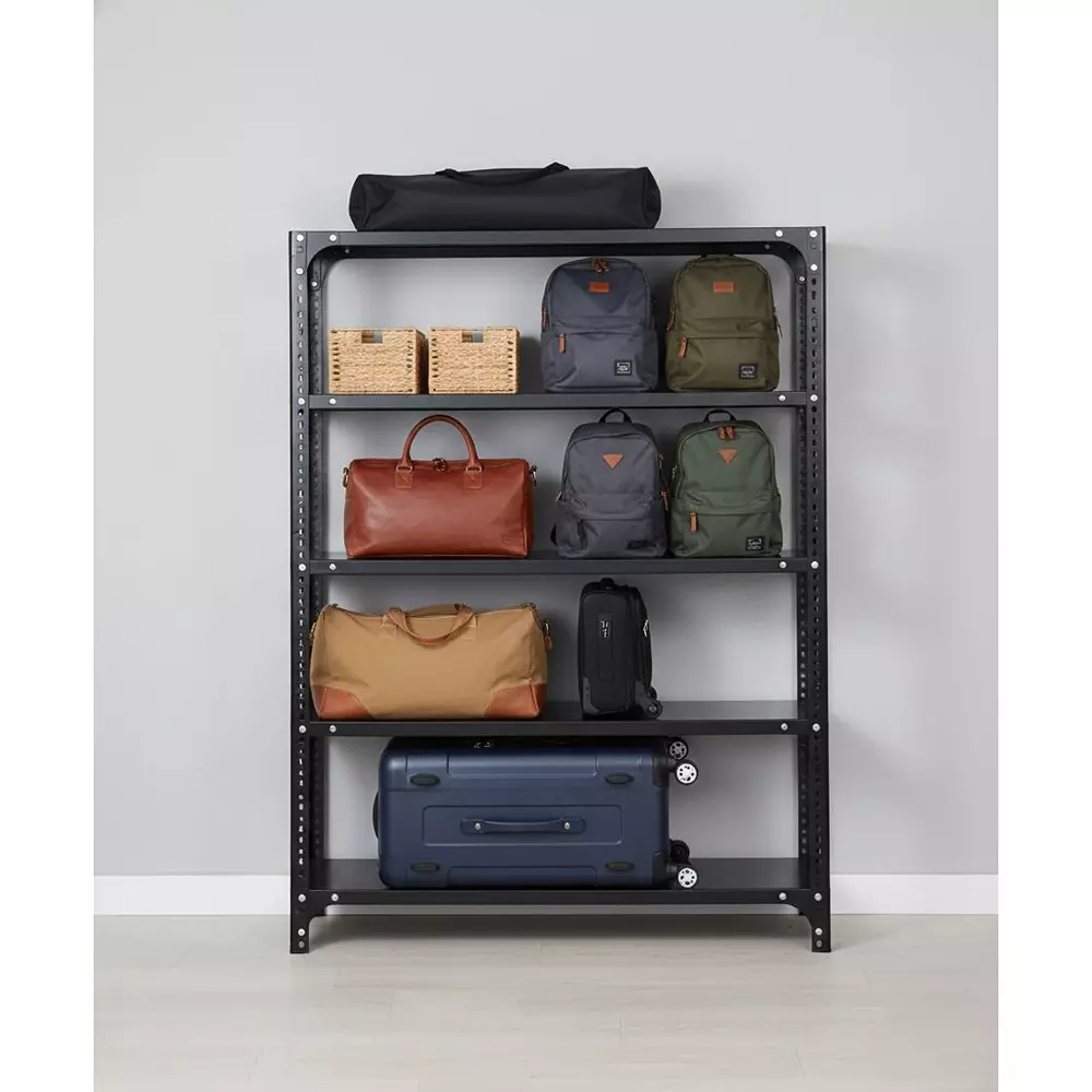 spacious-luggage-rack-grey-5-shelves-36x36x9-inch-size