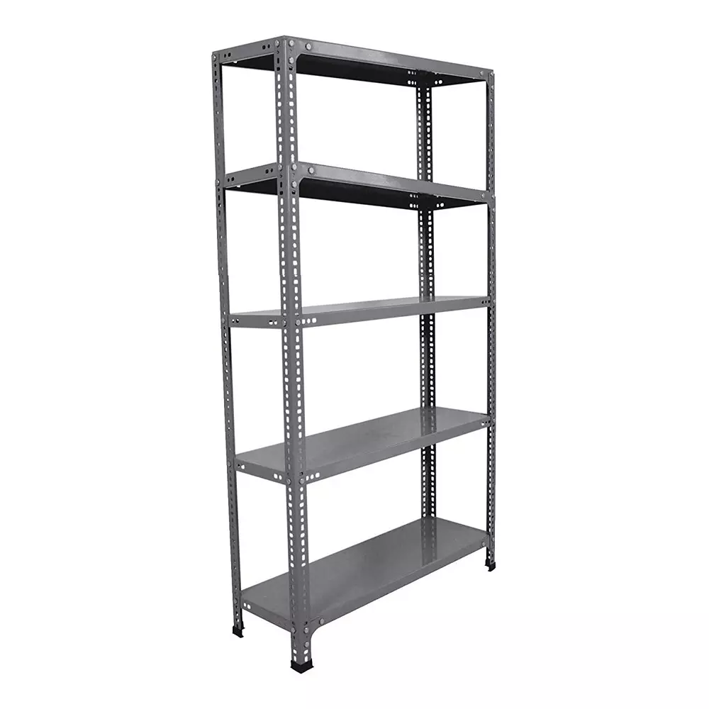 Spacious Luggage Rack Grey 5 Shelves 15x36x58 inch Size