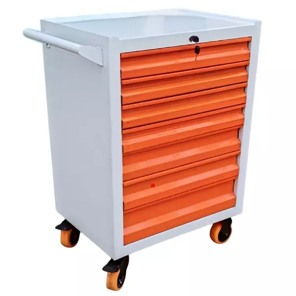 Rimsha Drawer Trolley 4 Inch (10.16 cm) Wheel Size 650x450x850 mm Mild Steel for Industrial Use