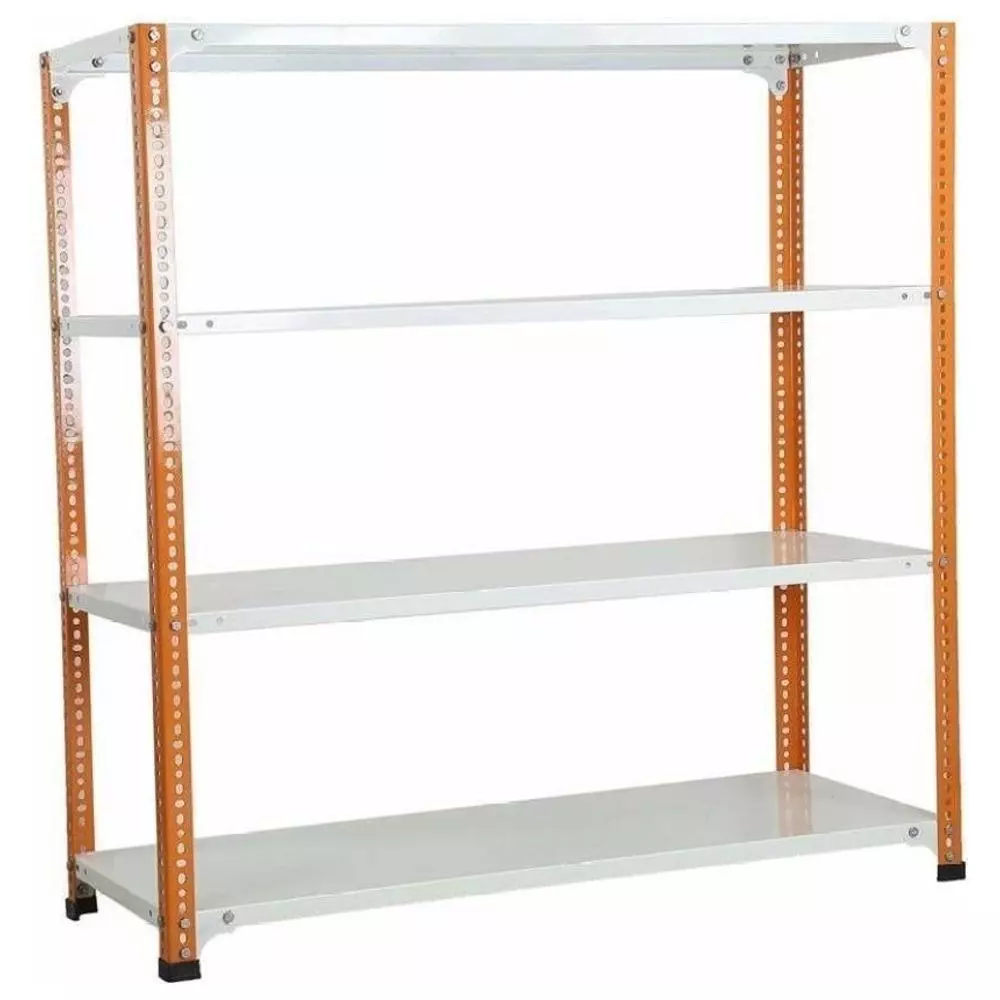 spacious-metal-kitchen-cabinet-orange-and-ivory-4-shelves-12x36x79-inch