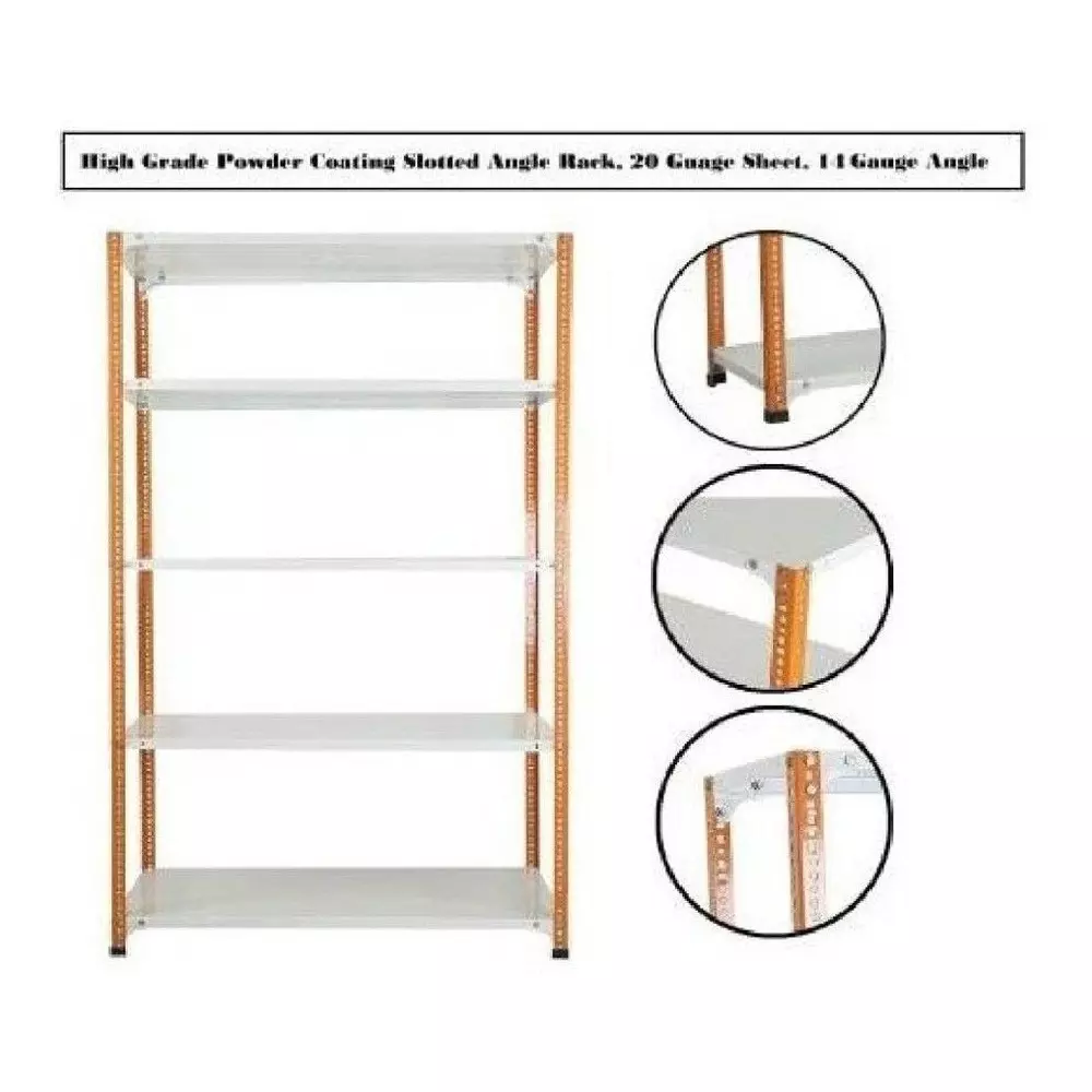 spacious-metal-kitchen-cabinet-orange-and-ivory-5-shelves-12x24x77-inch