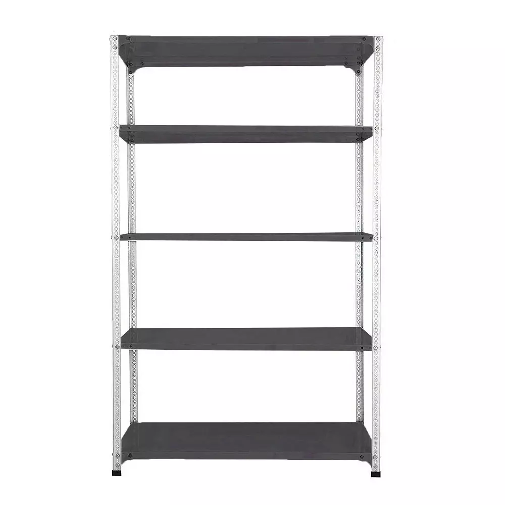 spacious-luggage-rack-grey-and-white-color-5-shelves-9x33x87-inch