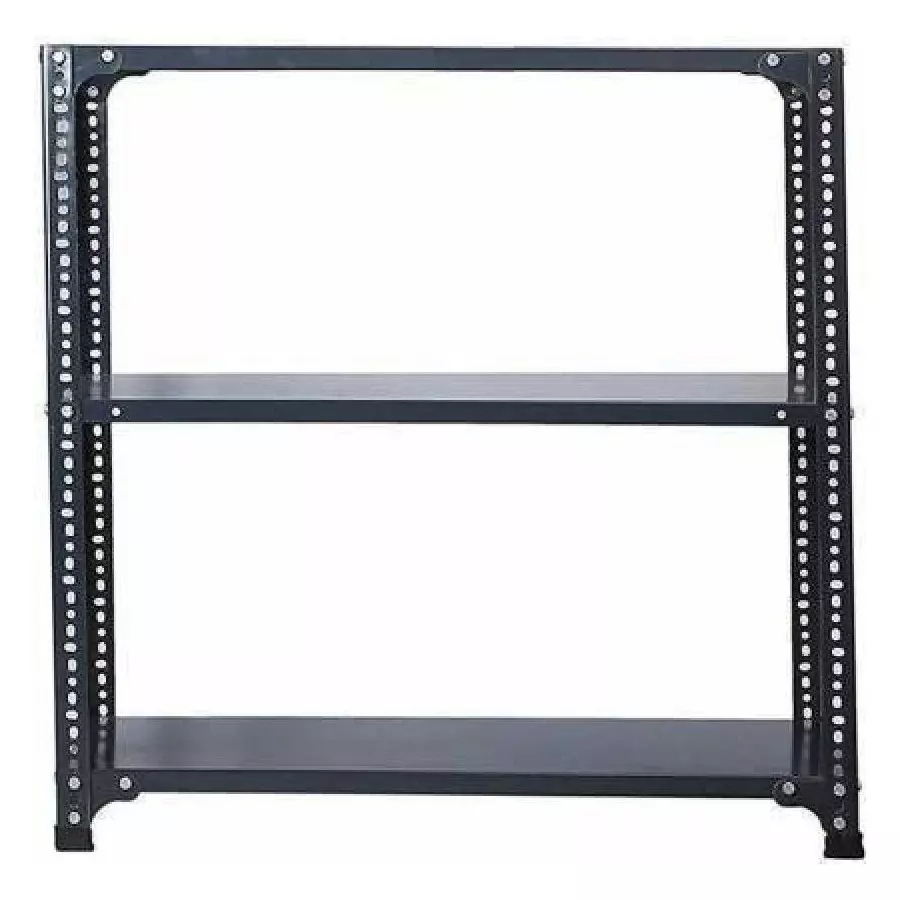 spacious-luggage-rack-iron-grey-3-shelves-9x33x60-inch-size-pack-of-2
