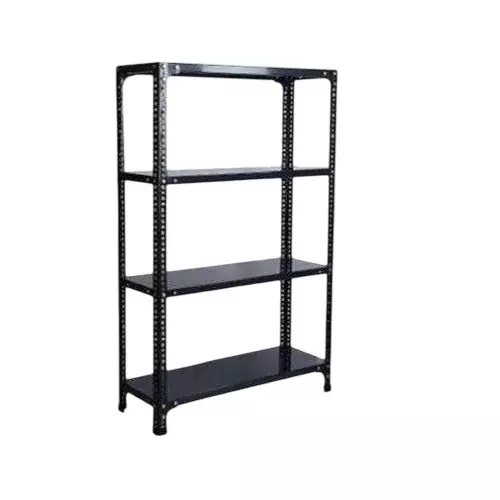 Spacious Luggage Rack Iron Grey Color 4 Shelves 15x36x47 inch Size