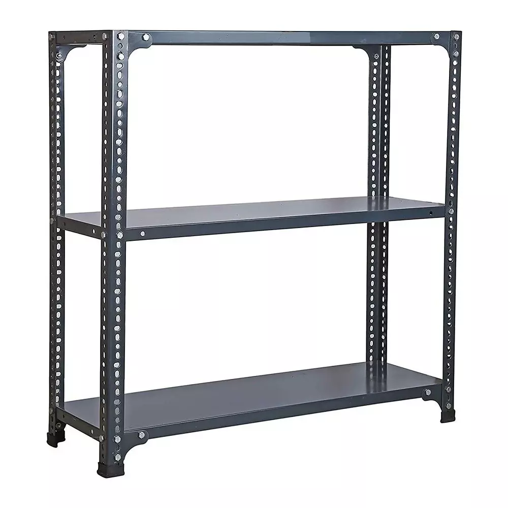 Spacious Luggage Rack Black Color 3 Shelves