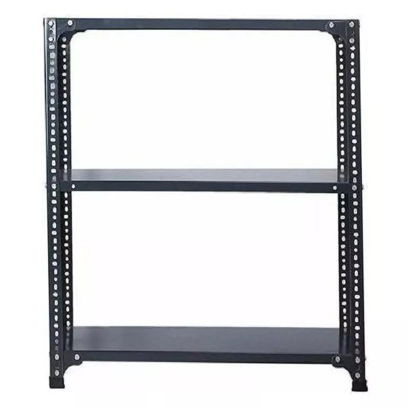 Spacious Luggage Rack Grey 3 Shelves 24x36x58 inch Size