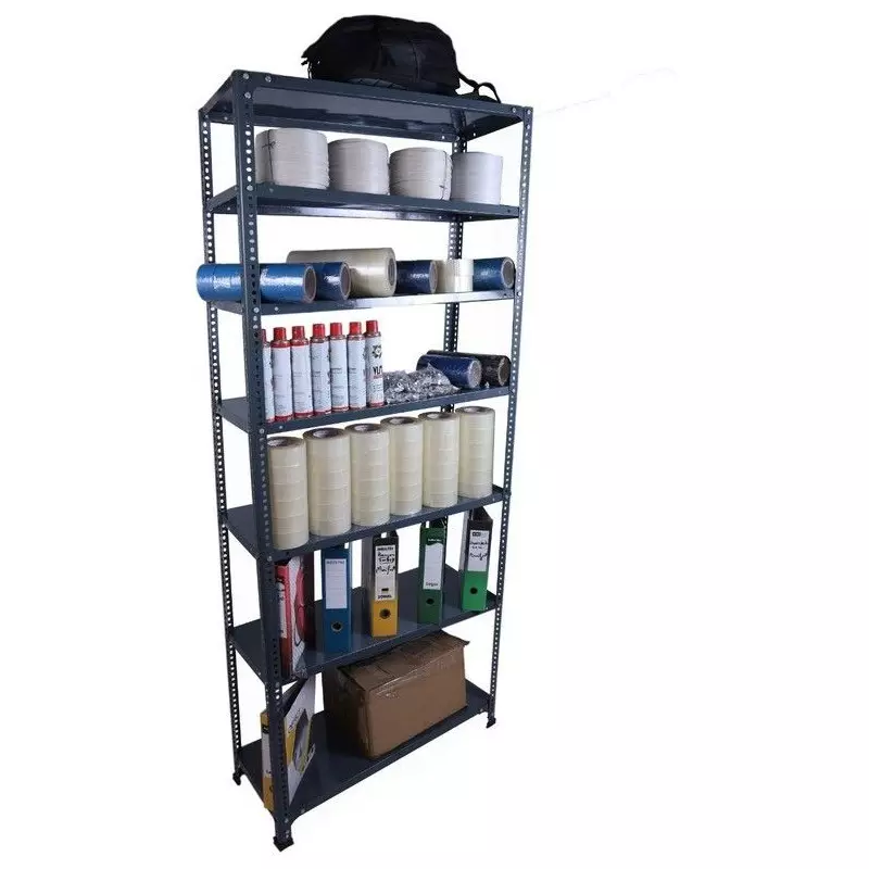 spacious-luggage-rack-grey-6-shelves-12x24x77-inch-size