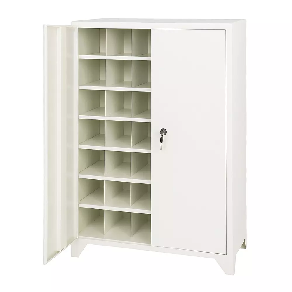 Rimsha Storage Cabinet with Double Door & Central Lock 1000x450x1800 mm Mild Steel 500 Kg Load Capacity for Industrial Use
