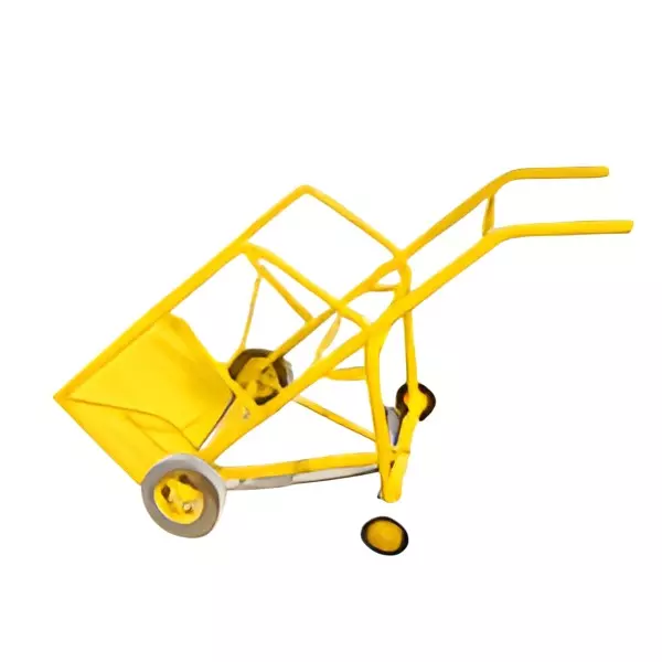 Rimsha Oxygen Cylinder Handling Trolley 6 Inch (15.24 cm) Wheel Size Solid Rubber 300x300x1500 mm Mild Steel for Industrial Use