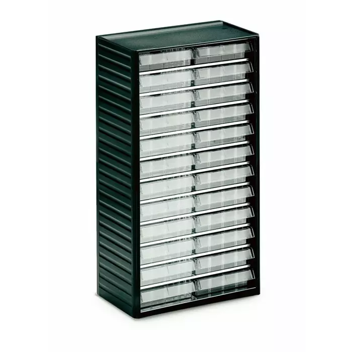Treston 24 Drawer Storage Unit PP 550 x310 x180 mm Grey, 552-3