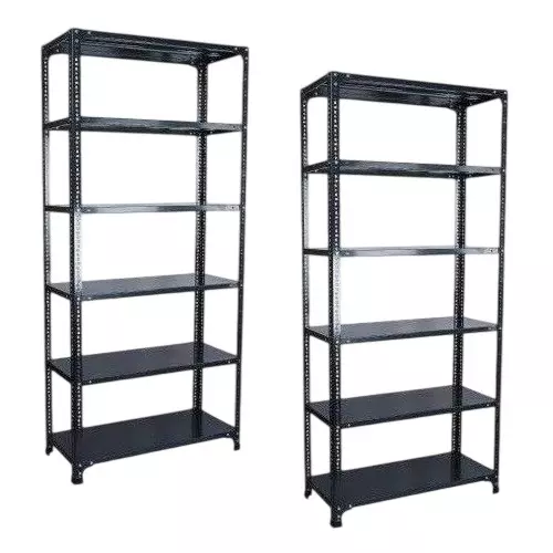 Spacious Metal Kitchen Cabinet Grey 6 Shelves 9X33x72 inch Size (Pack of 2)