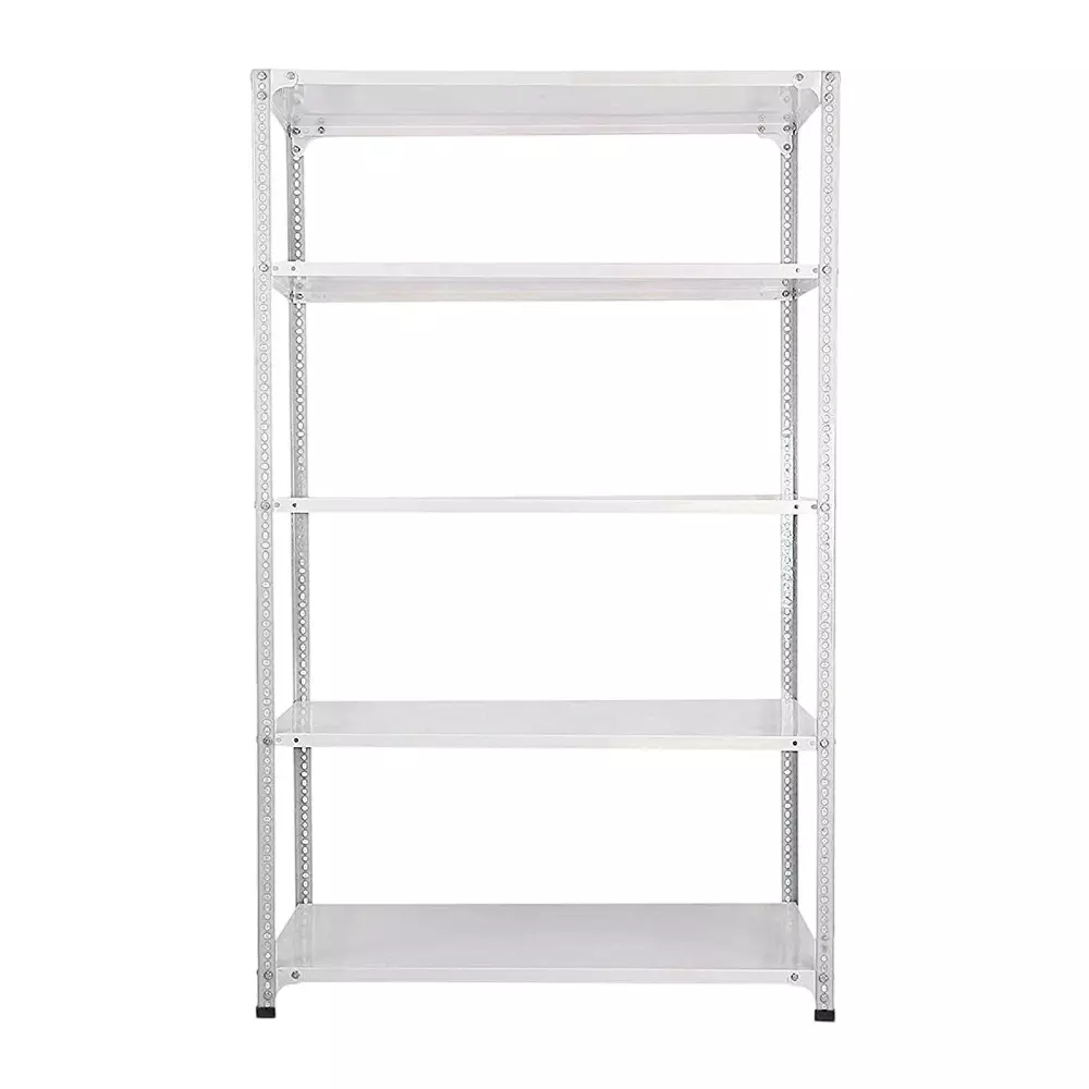 Spacious Metal Kitchen Cabinet White 5 Shelves 18X36X71 inch Size