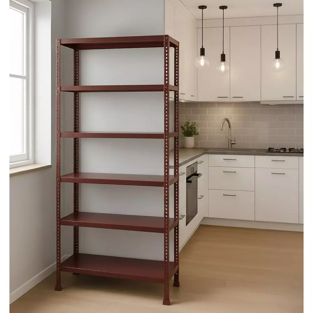 spacious-metal-kitchen-cabinet-dark-chocolate-6-shelves-18x36x88-inch