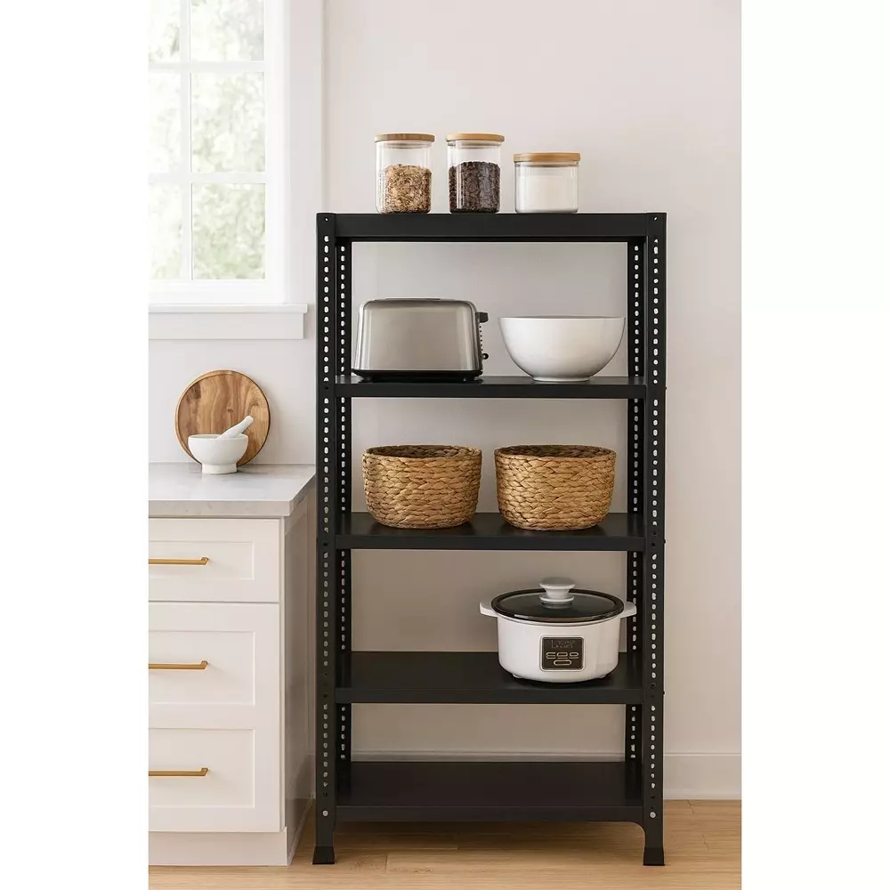 spacious-metal-kitchen-cabinet-black-5-shelves-15x36x79-inch