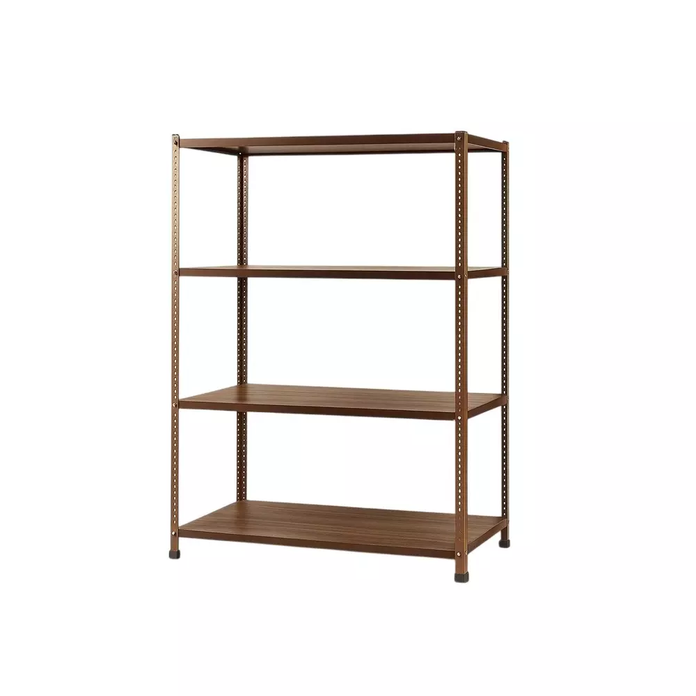 Spacious Metal Kitchen Cabinet Dark Chocolate 4 Shelves 15x36x59 inch Size