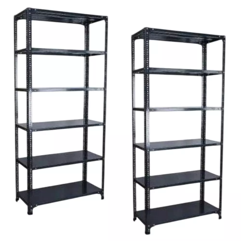 Spacious Metal Kitchen Cabinet Grey 6 Shelves 12X33x71 inch Size (Pack of 2)