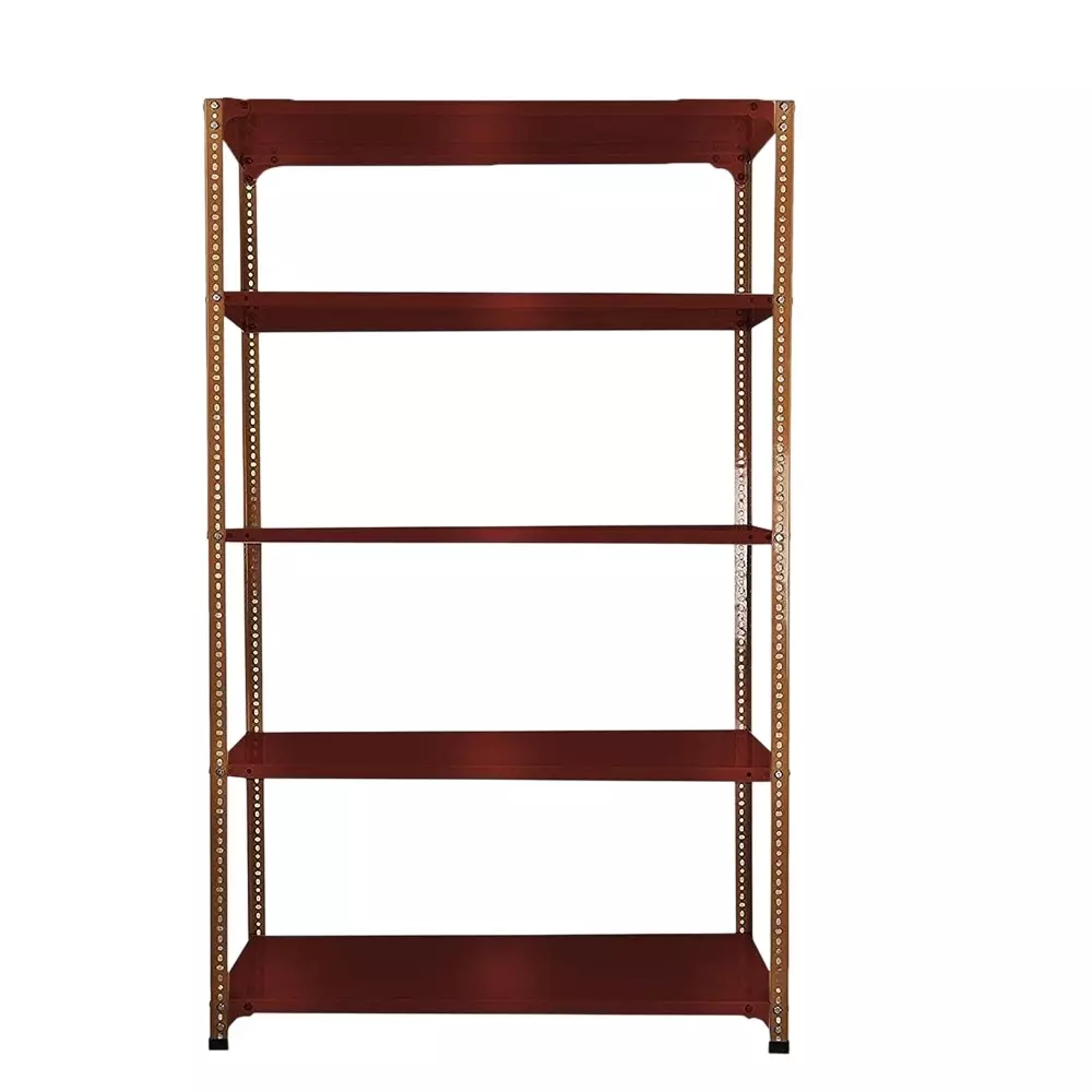 Spacious Metal Kitchen Cabinet Chocolate Brown 5 Shelves 15x36x59 inch Size
