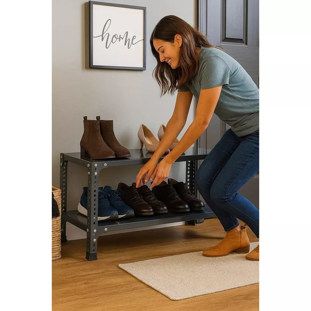 spacious-shopsy-shoe-rack-grey-2-shelves-12x33x25-inch-size