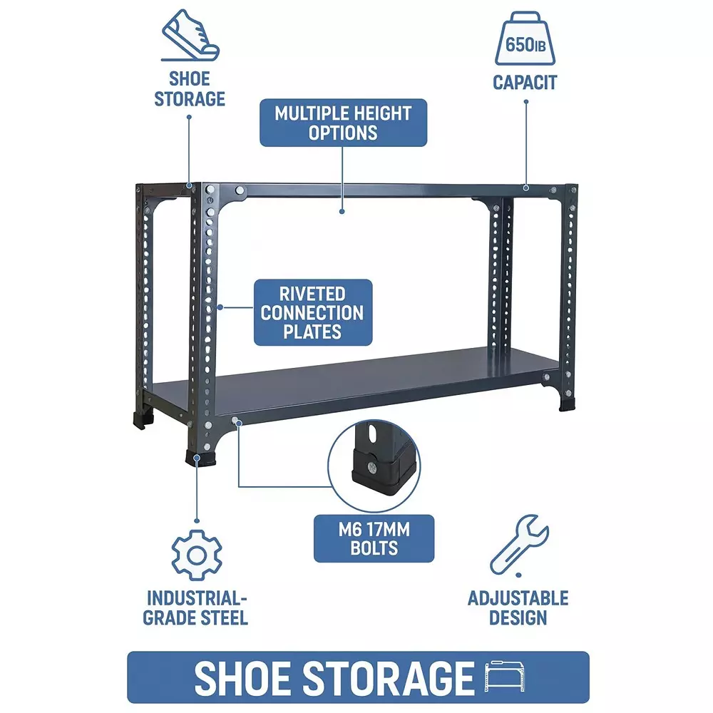 spacious-shopsy-shoe-rack-grey-2-shelves-12x33x25-inch-size