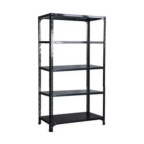 Spacious Rack Shelf Black 5 Shelves 12x36x72 inch Size