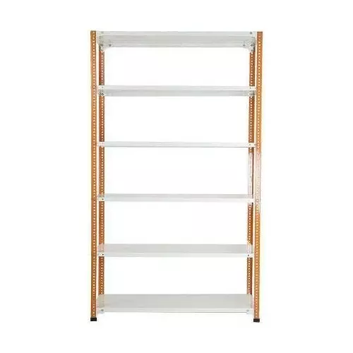 spacious-luggage-rack-orange-and-white-6-shelves-18x36x58-inch-size